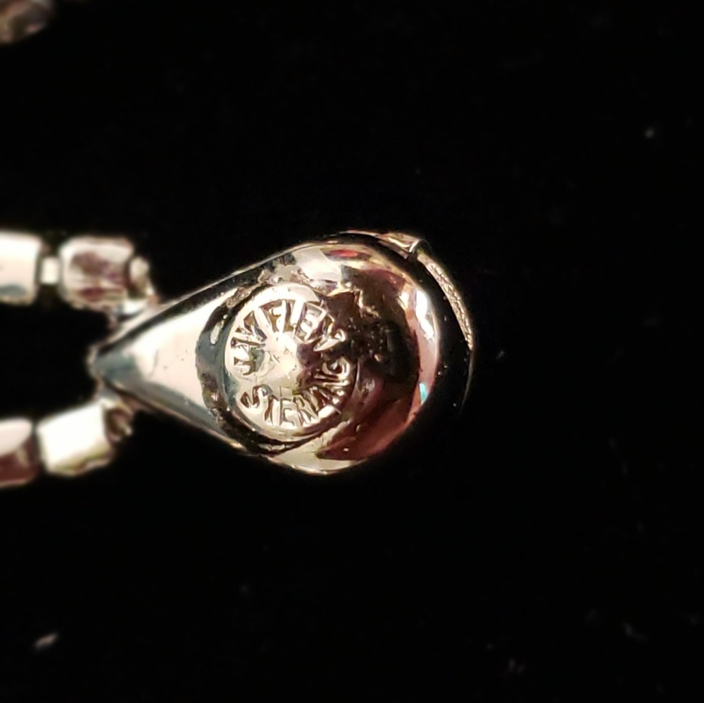 Jay Flex Sterling Silver Rhinestone Necklacehp - image 6